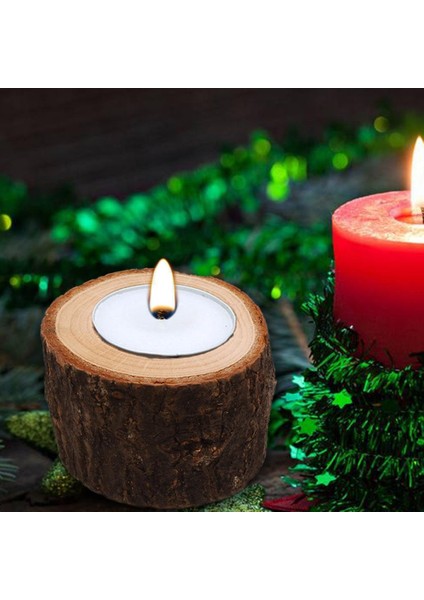 F Fityle Doğal Stump Adil Tealight Mumluk Ahşap Şamdan Saksı 4.2 cm 6x4.2 cm (Yurt Dışından) fiyatları