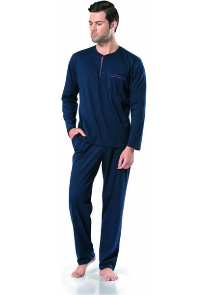 5454 Erkek Uzunkollu Penye Pijama Takımı
