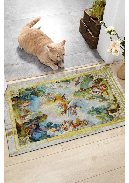 Mitoloji Kapı Önü Paspası Dekoratif Kapı Paspası Dış Mekan Paspas Ev Içi Paspası 45X70CM
