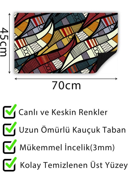 Dekoratif Kapı Önü Paspası Dekoratif Kapı Paspası Dış Mekan Paspas Ev Içi Paspası 45X70CM