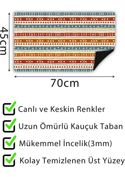 Dekoratif Kapı Önü Paspası Dekoratif Kapı Paspası Dış Mekan Paspas Ev Içi Paspası 45X70CM