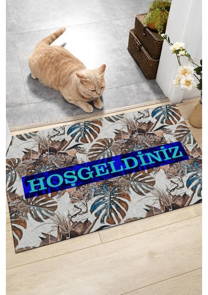Hoşgeldiniz Kapı Önü Paspası Dekoratif Kapı Paspası Dış Mekan Paspas Ev Içi Paspası 45X70CM