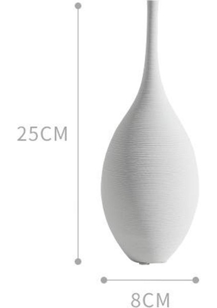 F Fityle Minimalizm Çiçek Vazo Zen Bud Vazo Masaüstü Centerpiece Vazolar Beyaz B (Yurt Dışından)