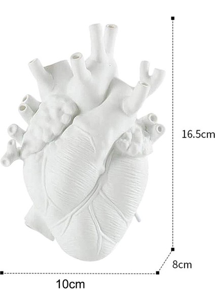 F Fityle Anatomik Kalp Reçine Heykeli Figürinler Saksı Ev Raf Masa Dekoru (Yurt Dışından) fırsatları