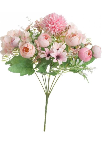 F Fityle 7 Yapay Bracketplant Asılı Çelenk Sanatı Açık Pembe Demet (Yurt Dışından) fırsatları