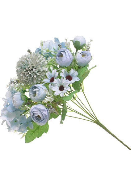 F Fityle 7 Yapay Bracketplant Demet Asılı Garland Sanat Mavi (Yurt Dışından)