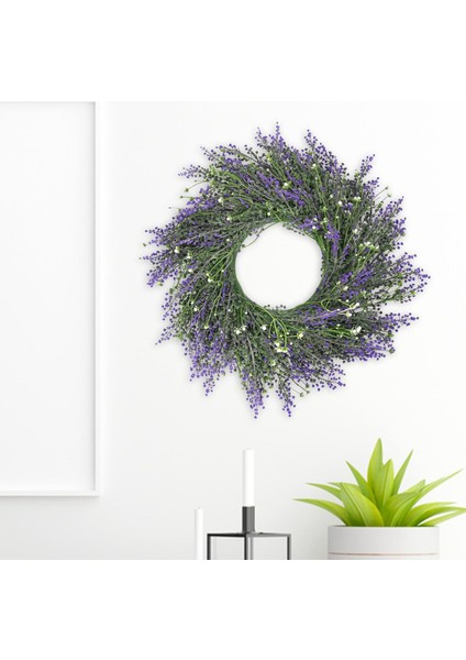 F Fityle Yapay Lavanta Çiçek Çelenk Garland Kapı Çiftlik Evi Dekor Spiderwort (Yurt Dışından) indirimleri