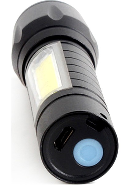 Mini Çok Güçlü Şarjlı El Feneri (Xpe-Cob LED ) Watton WT-030