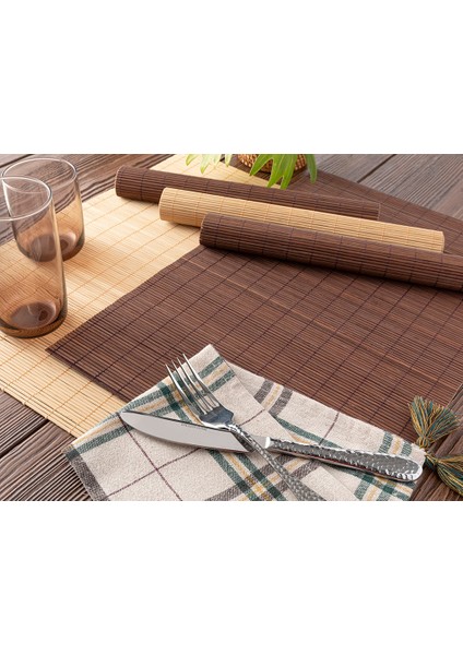 Martinez Bambu 4'lü Amerıkan Servıs 30 x 45 cm Kahve modelleri
