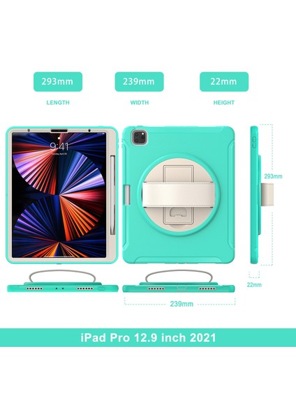 Ipad Pro 12.9 2021 Için Pc + Tpu Kılıf (Yurt Dışından)