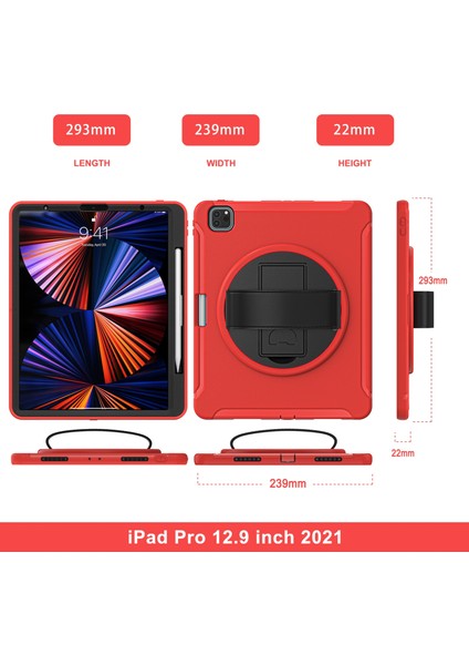 Ipad Pro 12.9 2021 Için Pc + Tpu Kılıf (Yurt Dışından)