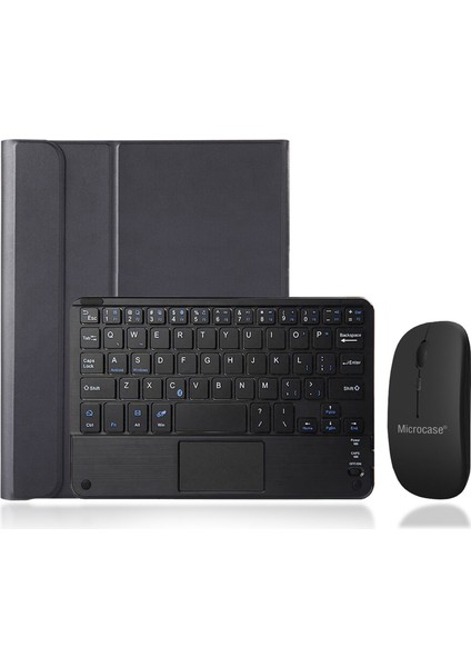 Lenovo Tab M8 TB-8505F Bluetooth Touchpad Klavye + Bluetooth Mouse + Standlı Kılıf - Bkk7
