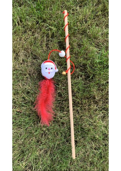 Peluş Oyuncak Noel Baba Figürlü Çanlı Kedi Oltası fiyatları