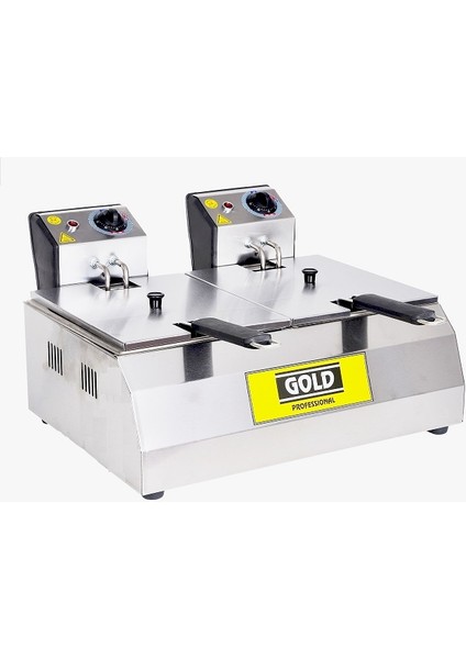 5+5 Litre Elektrikli Fritöz Makinesi Patates Kızartma Makinası