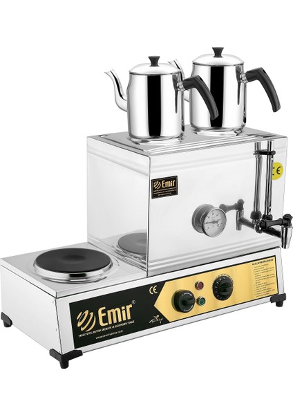 Emirmakine Çay Ocağı Kazanı 25 Model Elektrikli Pleytli 1-Kalite