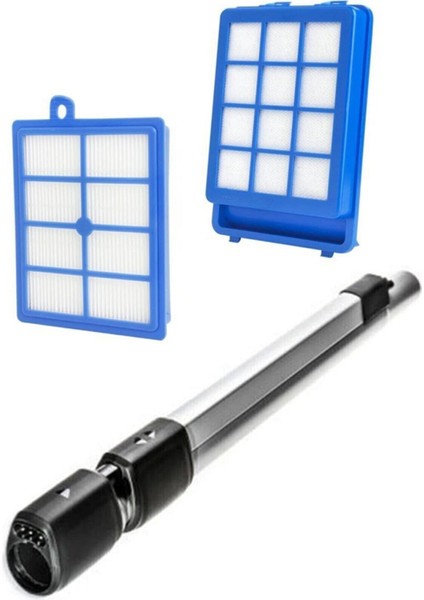 Philips Fc 9932 Powerpro Ultimate Uyumlu Elektrikli Boru + Hepa Filtre Seti