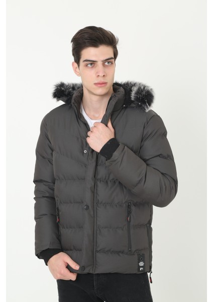 Su Gecirmez Içi Polarlı Kapişonlu Kürklü Spor Mont modelleri