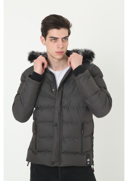 Su Gecirmez Içi Polarlı Kapişonlu Kürklü Spor Mont fırsatları