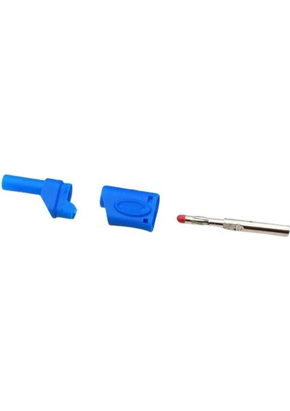 4mm Banana Jak Korumalı Tip Mavi