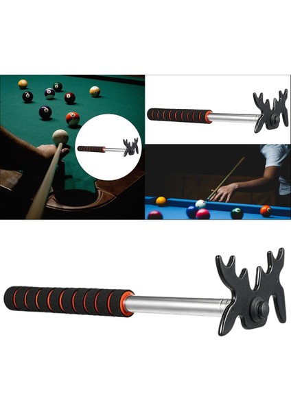 Bilardo Havuz Cue Çıkarılabilir Plastik Köprü Kafası Oyun Yarışması ile Sopa (Yurt Dışından)