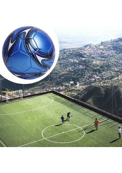 Futbol Topu Boyutu 5 Açık Oyuncaklar Dikişli Eğitim Topu Resmi Maç Mavi (Yurt Dışından) fiyatları