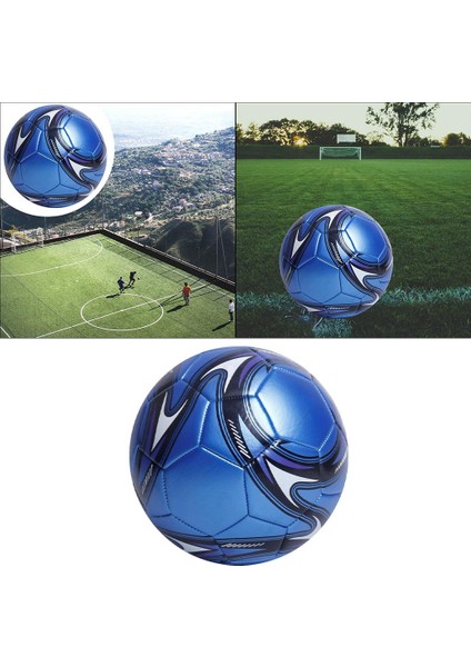Futbol Topu Boyutu 5 Açık Oyuncaklar Dikişli Eğitim Topu Resmi Maç Mavi (Yurt Dışından) fırsatları