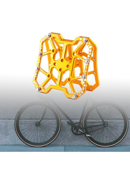 2 Adet Bisiklet Clipless Pedallar Platform Adaptörü Dağ Yol Bisiklet Döngüsü Altın (Yurt Dışından) modelleri