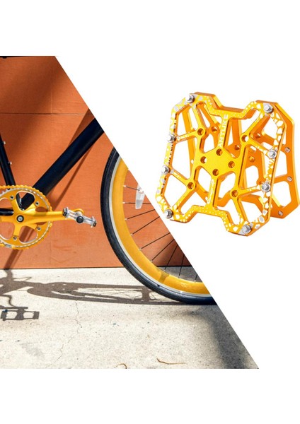 2 Adet Bisiklet Clipless Pedallar Platform Adaptörü Dağ Yol Bisiklet Döngüsü Altın (Yurt Dışından) fırsatları