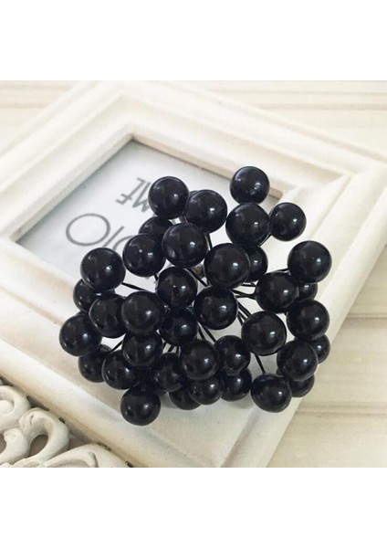 F Fityle 40-Çilek Yapay Holly Berry Kök 13CM - Noel Ağacı Dekor Siyah (Yurt Dışından) fiyatları