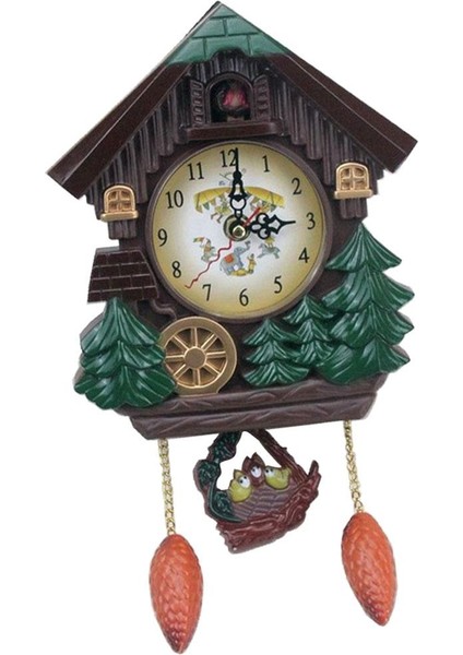 F Fityle 1 Adet Vintage Guguklu Saat Orman Kuvars Salıncak Duvar Çalar Saat (Yurt Dışından)
