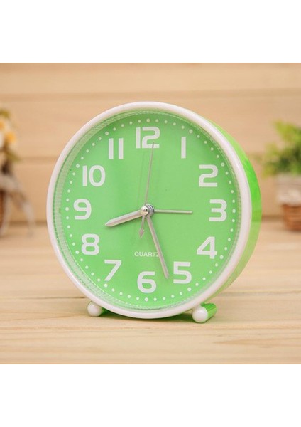 F Fityle 5 Inç Taşınabilir Küçük Sessiz Çalar Saat Kuvars Hareketi Gece Lambası 04 Yeşil (Yurt Dışından)