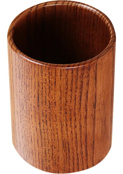 Yuvarlak Ahşap Eşyası Depolama Tutucu Mutfak Ahşap Çatal Dekor Jar 11X8 cm S (Yurt Dışından)
