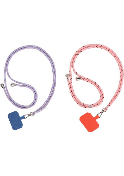 Telefon Yama ile 2 Parça Smartphone Kordon Boyun Askısı Ayrılabilir Tasarım (Yurt Dışından)