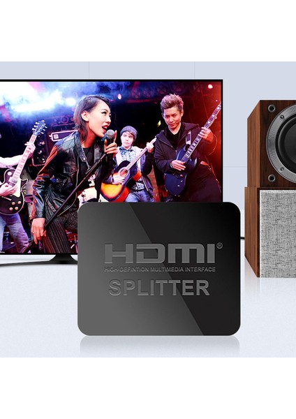 Hdtv DVD Için 4K 1080P HDMI Splitter 1 Çıktı, Tak ve Oynat Siyah Taşınabilir (Yurt Dışından)