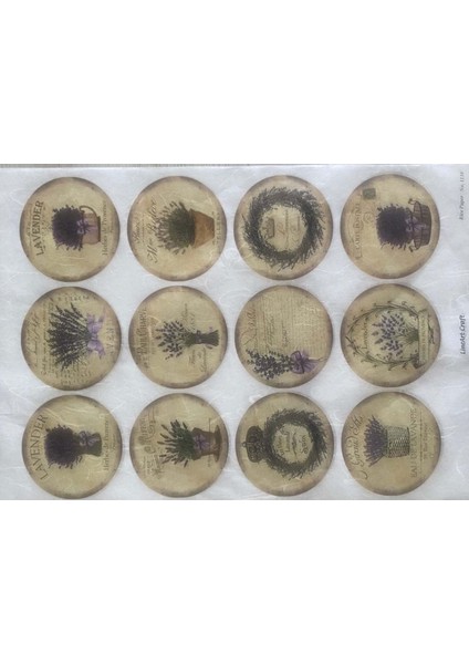 1138 Çiçek Serisi Pirinç Dekopaj 30 x 42 cm