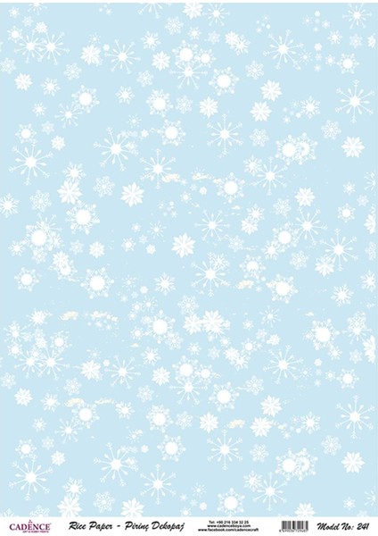 241 Yeni Yıl Serisi Pirinç Dekopaj 30 x 42