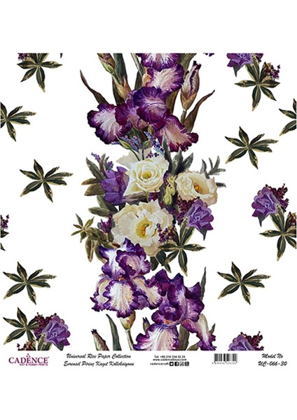 Uc 066 Çiçek Serisi Pirinç Dekopaj 30 x 30