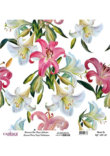 Uc 009 Çiçek Serisi Pirinç Dekopaj 30 x 30