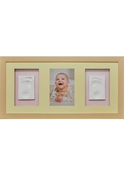 Baby Memory Prints Üçlü Çerçeve - Naturel