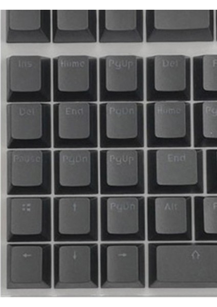 Pbt Keycaps Anti-Gres Mini Için 61 64 68 71 82 84 Düzen Klavye Siyah (Yurt Dışından)