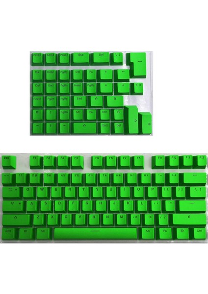 Pbt Keycaps Anti-Gres Mini Için 61 64 68 71 82 84 Düzen Klavye Yeşil (Yurt Dışından)