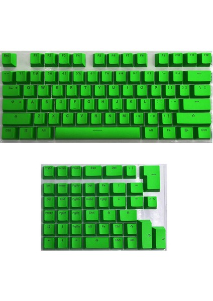 Pbt Keycaps Anti-Gres Mini Için 61 64 68 71 82 84 Düzen Klavye Yeşil (Yurt Dışından)