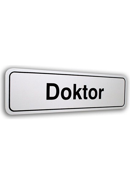 Pano Pvc Kapı Isimliği Doktor 7X25 Cm.