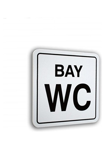 Pano Pvc Sembol Bay Wc 12X12 Cm.