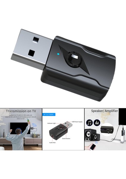 Taşınabilir USB 5.0 Bluetooth Ses Verici ve Alıcı Adaptörü 3.5mm Aux (Yurt Dışından) modelleri