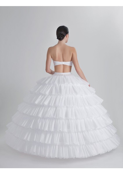 MKMODAATELIER 8 Telli Fırfırlı Jupon J-329E