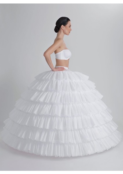 MKMODAATELIER 8 Telli Fırfırlı Jupon J-329E