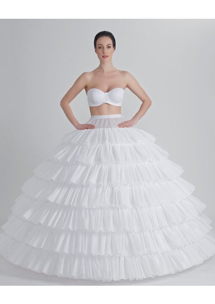 MKMODAATELIER 8 Telli Fırfırlı Jupon J-329E