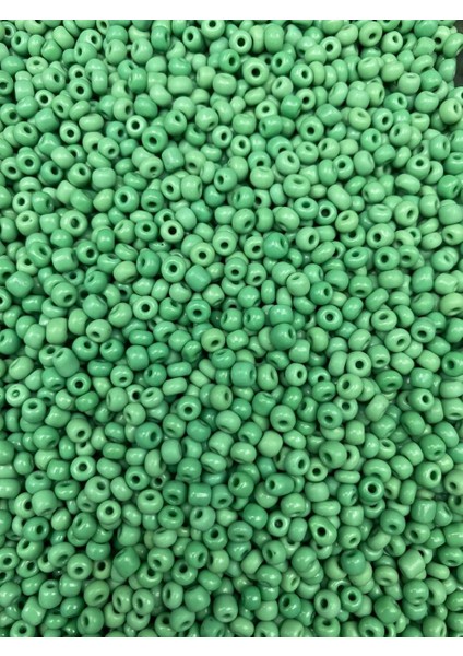 50 Gram Yeşil Renk Mat Cam Kum Boncuk , Takı Yapım Boncuğu (50GR,~600 Adet) fiyatları