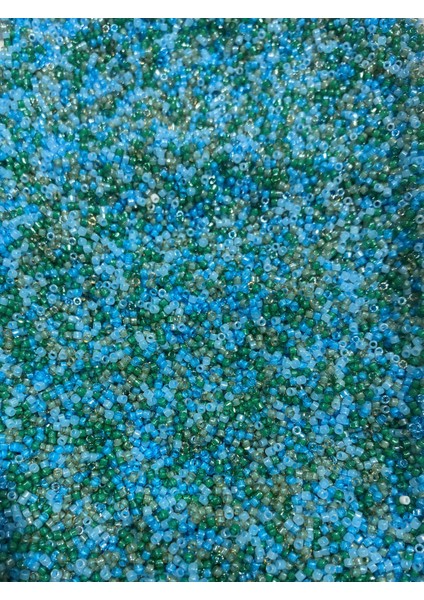 Mavi-Yeşil Miyuki Delica DB-2067 Boncuk - Kutu NO:233- 11/0 - 7,5 gr fiyatları